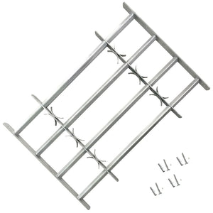 Galleria Design Adjustable Security Grille for Windows with 4 Crossbars 500-650 mm