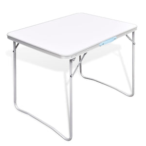 Galleria Design Foldable Camping Table with Metal Frame 80 x 60 cm