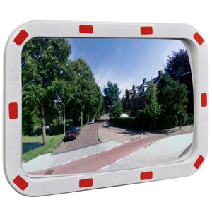 Galleria Design Convex Traffic Mirror Rectangle 40 x 60 cm with Reflectors