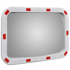 Galleria Design Convex Traffic Mirror Rectangle 40 x 60 cm with Reflectors