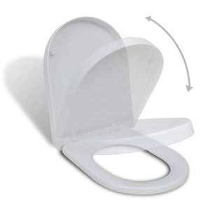Galleria Design White Soft-close Toilet Seat Square