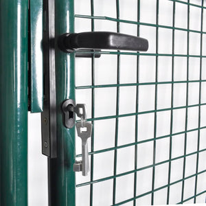 Galleria Design Single Door Fence Gate Powder-Coated Steel