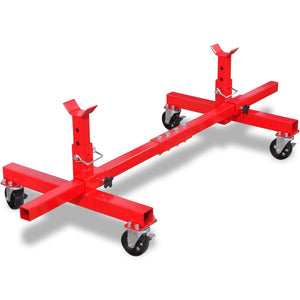Galleria Design Mobile Axle Stand Red