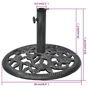 Galleria Design Umbrella Base Cast Iron 12 kg 48 cm