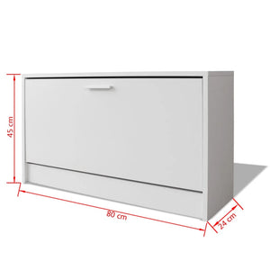 Galleria Design Shoe Storage Bench White 80x24x45 cm