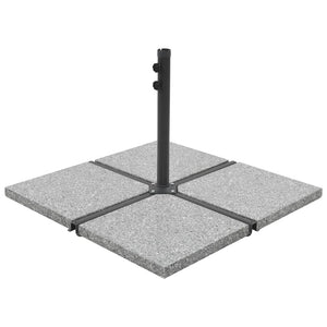 Galleria Design Umbrella Weight Plates 4 pcs Grey Granite Square 100 kg
