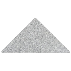 Galleria Design Umbrella Weight Plates 4 pcs Grey Granite Triangular 60 kg