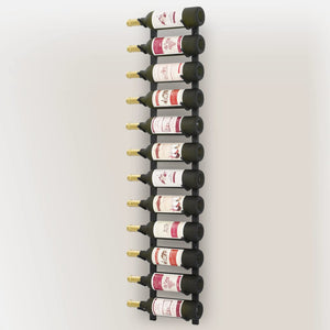 Galleria Design Wall Mounted Wine Rack for 12 Bottles Black Iron