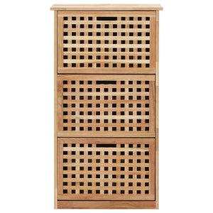 Galleria Design Shoe Storage Cabinet 55x20x104 cm Solid Walnut Wood