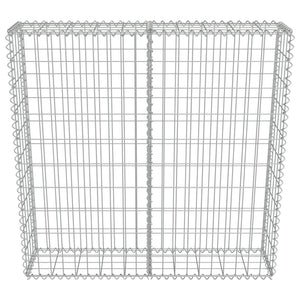 Galleria Design Gabion Wall with Covers Galvanised Steel 100x20x100 cm