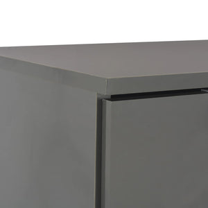 Galleria Design Sideboard High Gloss Grey 71x35x80 cm Engineered Wood