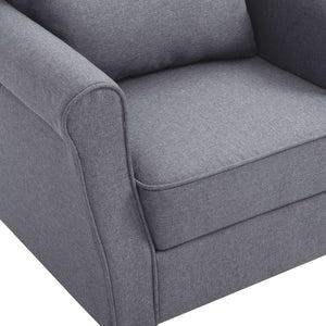 Galleria Design Armchair Dark Grey Fabric