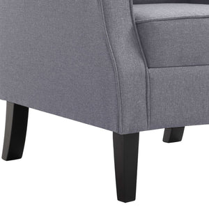 Galleria Design Armchair Dark Grey Fabric