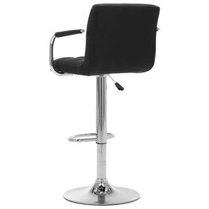 Galleria Design Bar Stools 2 pcs Black Fabric