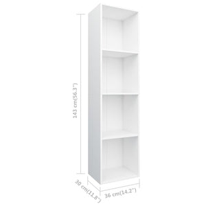 Galleria Design Book Cabinet/TV Cabinet Black 36x30x143 cm Engineered Wood