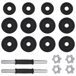 Galleria Design 19 Piece Dumbbell Set 15 kg Cast Iron