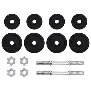 Galleria Design 15 Piece Dumbbell set 20 kg Cast Iron