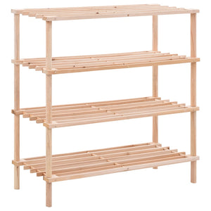 Galleria Design 4-Tier Shoe Rack Solid Fir Wood