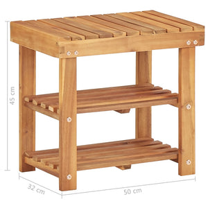 Galleria Design Shoe Rack 50x32x45 cm Solid Acacia Wood