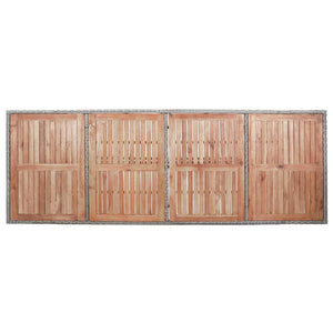 Galleria Design 9 Piece Outdoor Dining Set with Cushions Poly Rattan Grey