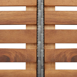 Galleria Design Square Spa Surround Grey 268 x 268 x 55 cm Poly Rattan