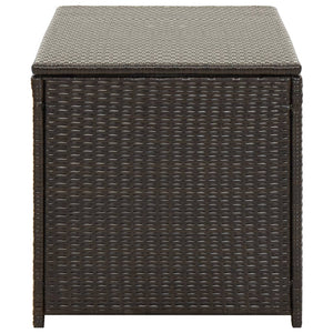Galleria Design Garden Storage Box Poly Rattan 100x50x50 cm Brown