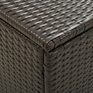 Galleria Design Garden Storage Box Poly Rattan 100x50x50 cm Brown