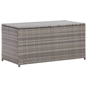 Galleria Design Garden Storage Box Poly Rattan 100x50x50 cm Grey