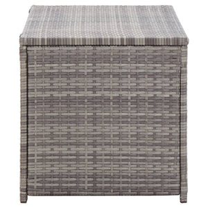 Galleria Design Garden Storage Box Poly Rattan 100x50x50 cm Grey