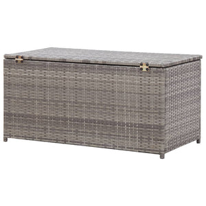 Galleria Design Garden Storage Box Poly Rattan 100x50x50 cm Grey