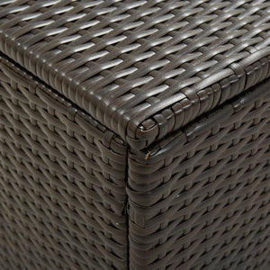 Galleria Design Garden Storage Box Poly Rattan 200x50x60 cm Brown