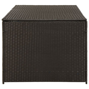 Galleria Design Garden Storage Box Poly Rattan 180x90x70 cm Brown