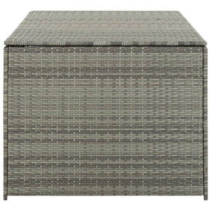 Galleria Design Garden Storage Box Poly Rattan 180x90x70 cm Grey