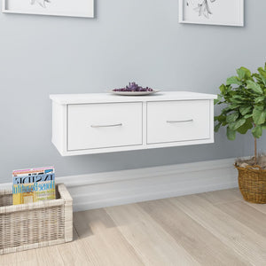 Galleria Design Wall-mounted Drawer Shelf White 60x26x18.5 cm Engineered Wood