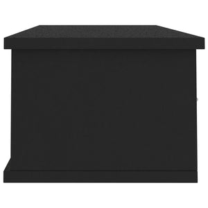 Galleria Design Wall-mounted Drawer Shelf Black 88x26x18.5 cm Engineered Wood