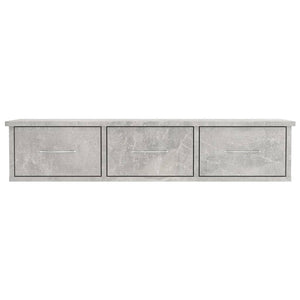 Galleria Design Wall-mounted Drawer Shelf Concrete Grey 88x26x18.5 cm Engineered Wood