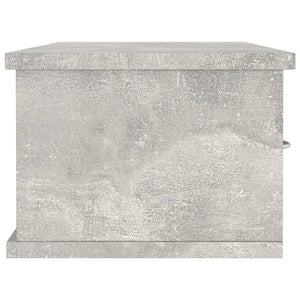 Galleria Design Wall-mounted Drawer Shelf Concrete Grey 88x26x18.5 cm Engineered Wood