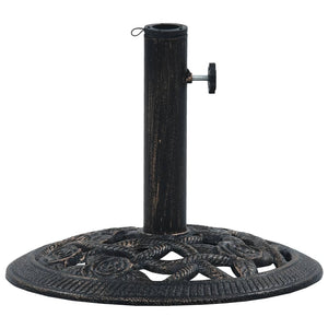 Galleria Design Umbrella Base Black and Bronze 9 kg 40 cm Cast Iron