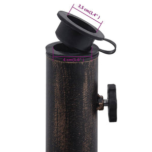 Galleria Design Umbrella Base Black and Bronze 9 kg 40 cm Cast Iron