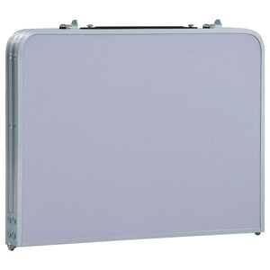 Galleria Design Folding Camping Table White Aluminium 60x45 cm