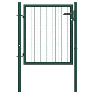 Galleria Design Fence Gate Steel 100x75 cm Green