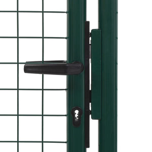 Galleria Design Fence Gate Steel 100x125 cm Green
