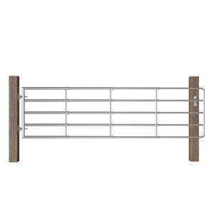 Galleria Design 5 Bar Field Gate Steel (115-300)x90 cm Silver