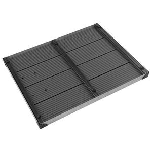 Galleria Design Outdoor Shower Tray WPC Stainless Steel 80x62 cm Grey
