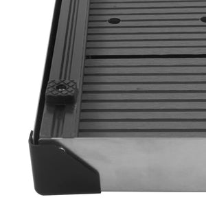 Galleria Design Outdoor Shower Tray WPC Stainless Steel 80x62 cm Grey