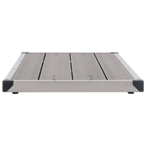 Galleria Design Outdoor Shower Tray WPC Stainless Steel 110x62 cm Grey