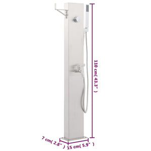 Galleria Design Garden Shower Faucet 110 cm Stainless Steel