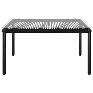 Galleria Design 8 Piece Garden Lounge Set with Cushions Black PVC