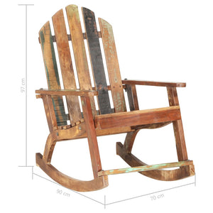 Galleria Design Garden Rocking Chair Solid Reclaimed Wood