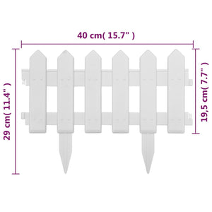 Galleria Design Lawn Edgings 25 pcs White 10 m PP